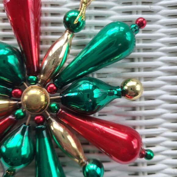 Vintage Avon Gift Collection 1999 Rare Shimmering Bead Ornament Glass Snowflake - Picture 6 of 10